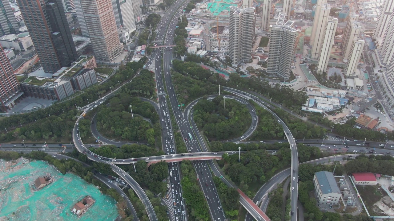 城市道路立交桥视频素材