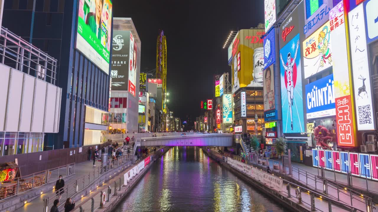 4K拍摄的日本大阪南波街购物市场。视频素材