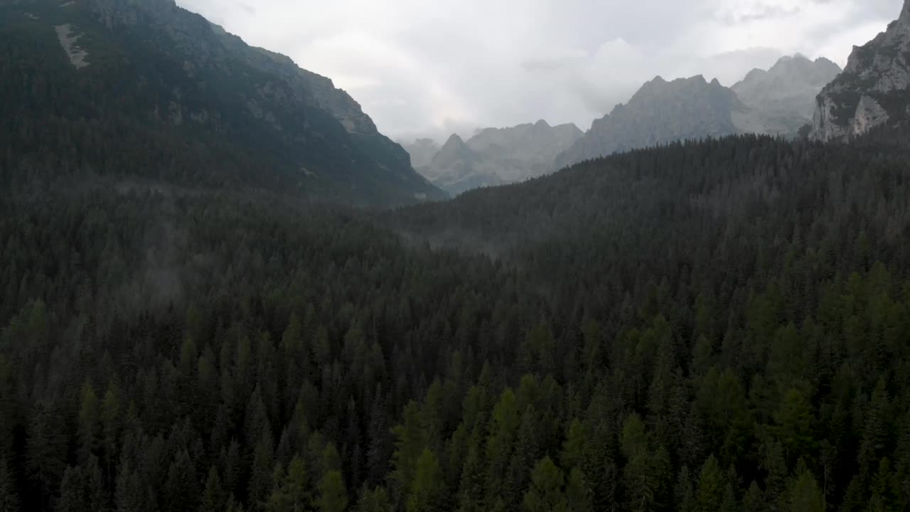 阿拉斯加巨大山谷的鸟瞰图视频素材