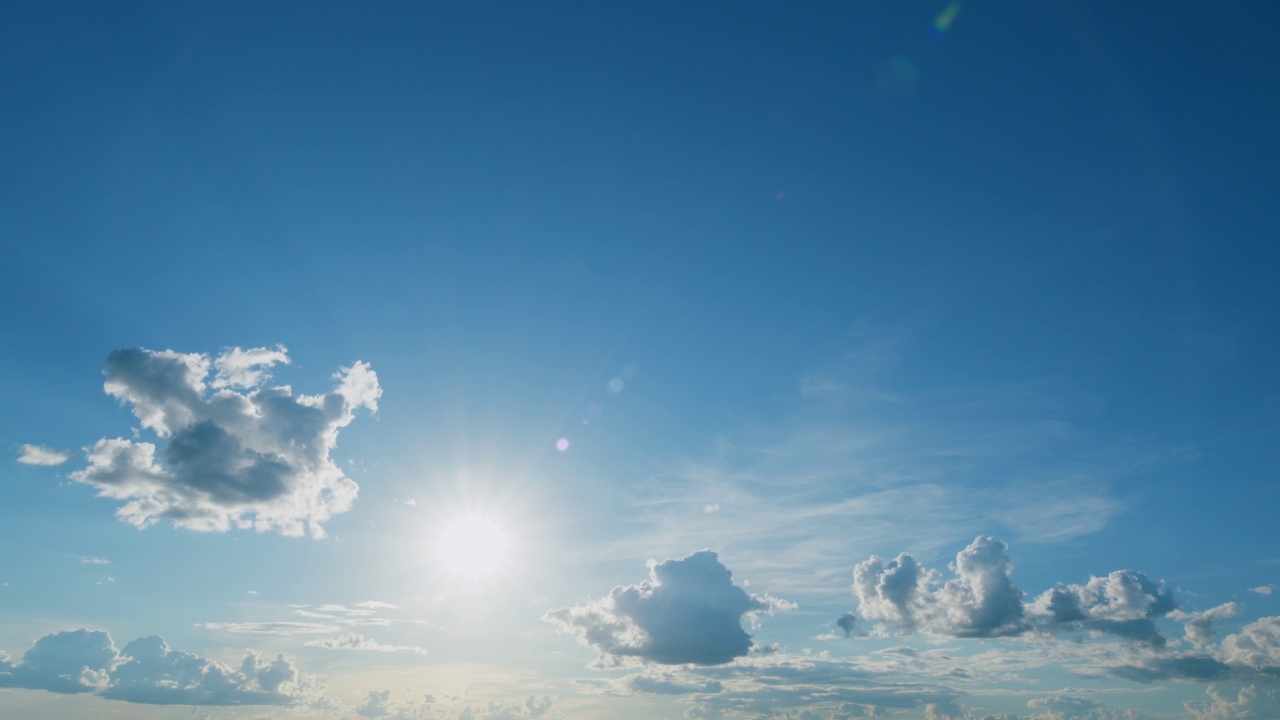 金桔日落天空云景。戏剧性的日落。夏天的天空。间隔拍摄。视频素材