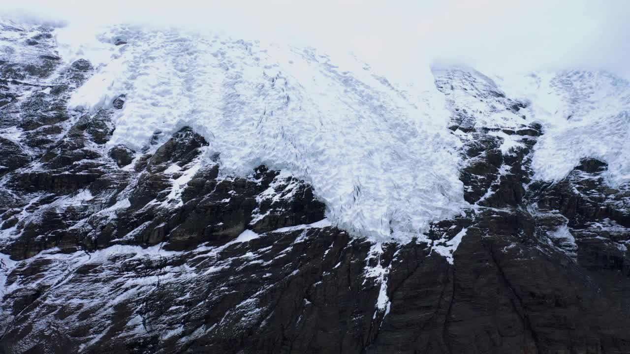 中国西藏雪山的冰川。视频素材