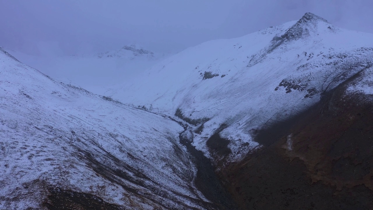 中国西藏雪山的冰川。视频素材