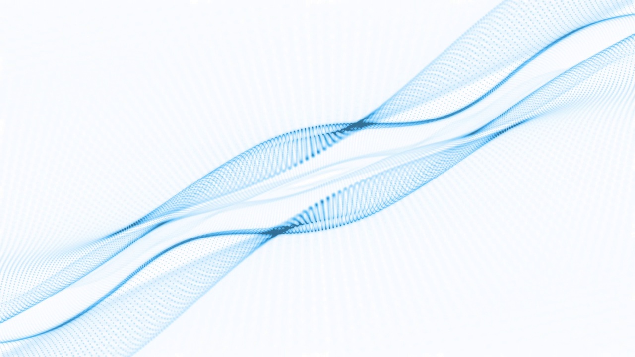 极简蓝色数字分形波技术背景视频素材