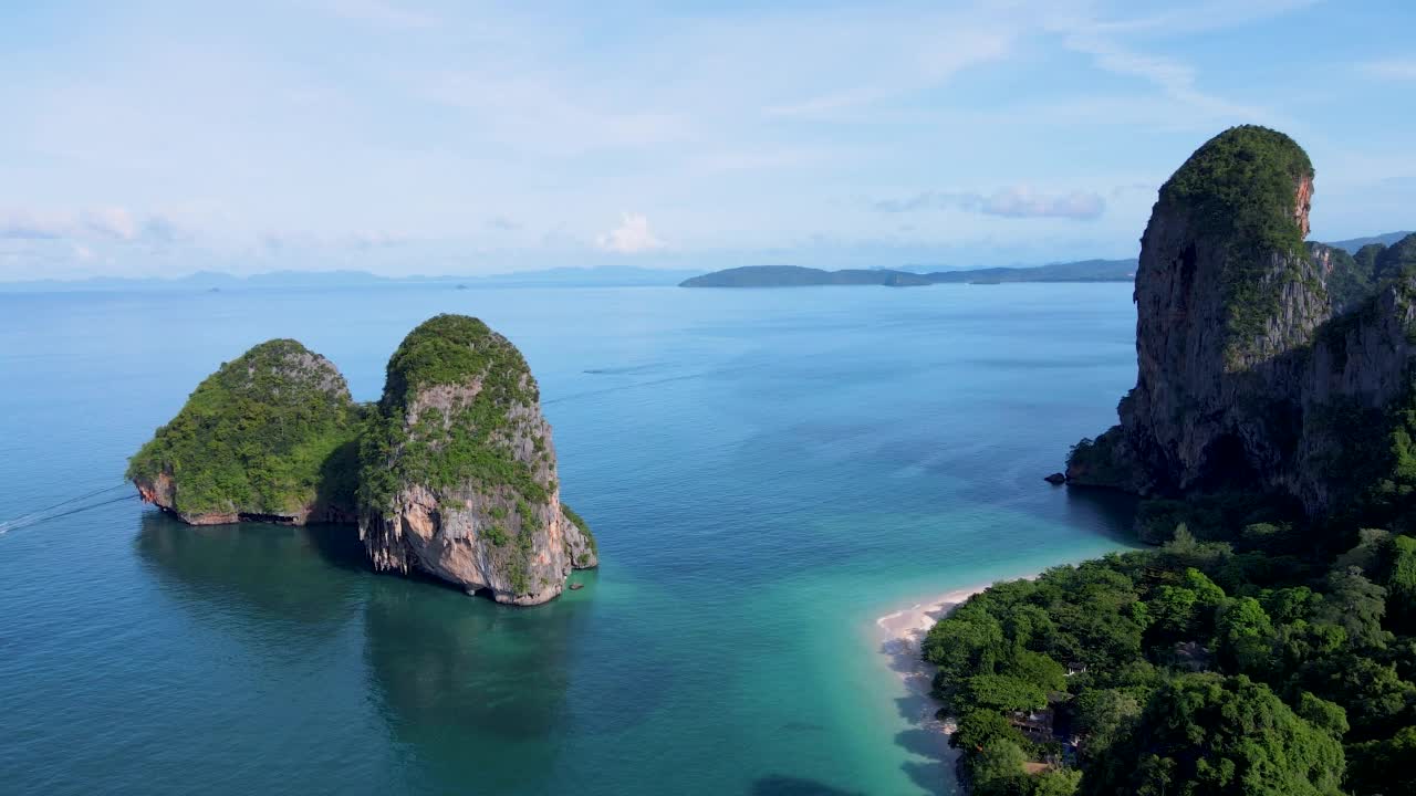 泰国甲米的热带海滩视频素材