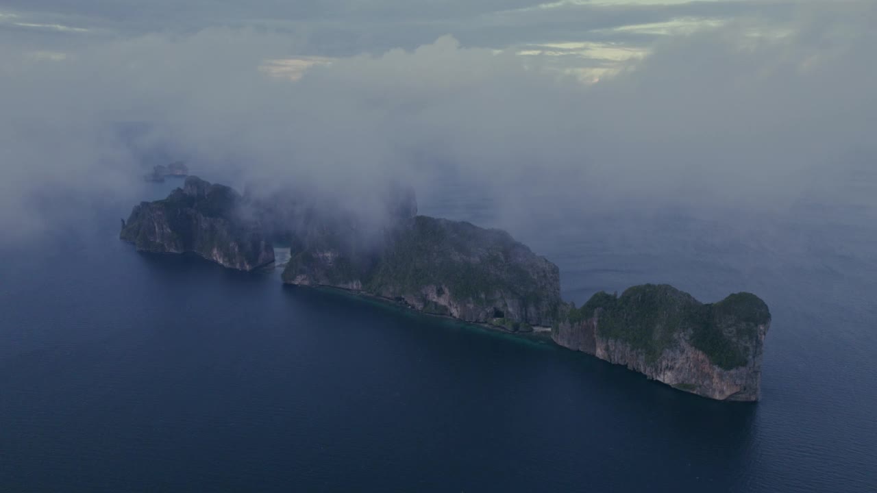 泰国披披岛的鸟瞰图视频素材