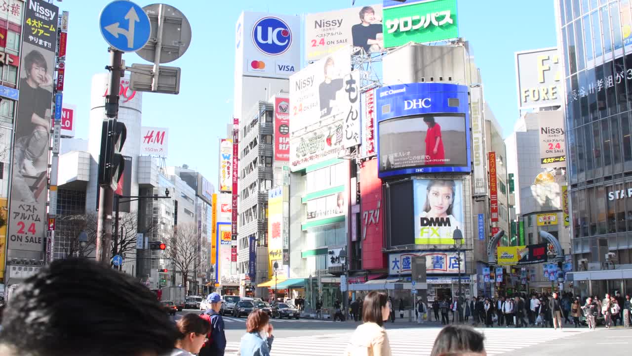 日本东京涩谷人视频素材