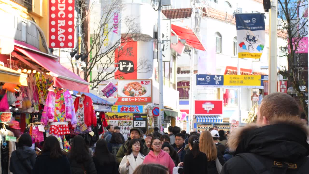 日本东京涩谷人视频素材