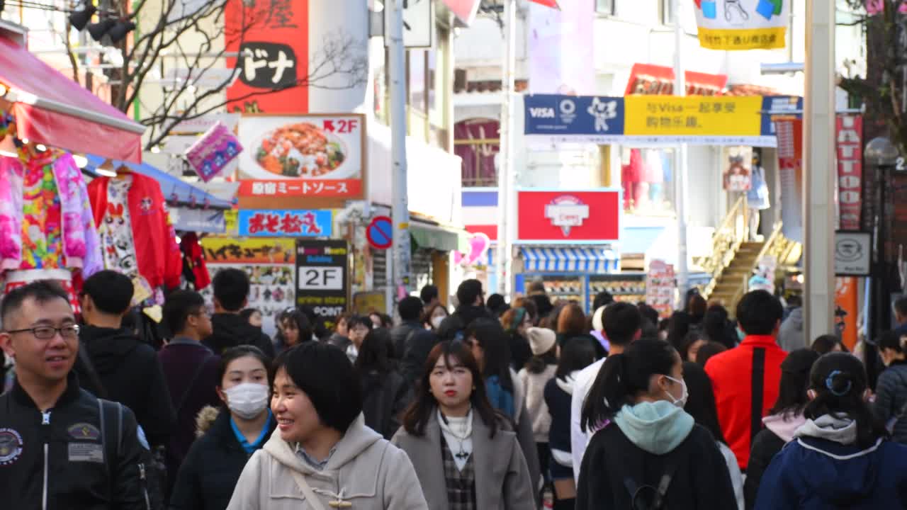 日本东京涩谷人视频素材