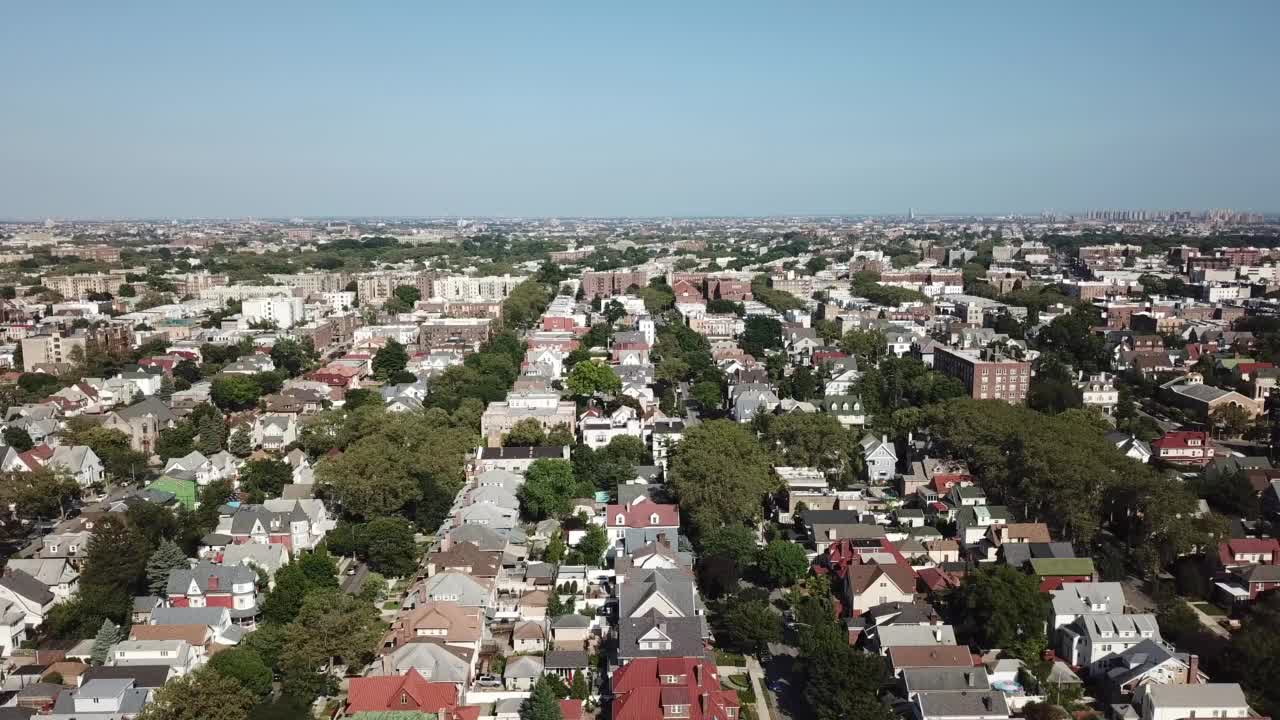 空中湾岭布鲁克林视频素材