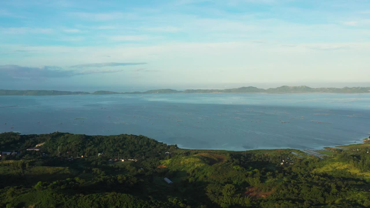 laguna de bay，吕宋岛，菲律宾视频素材