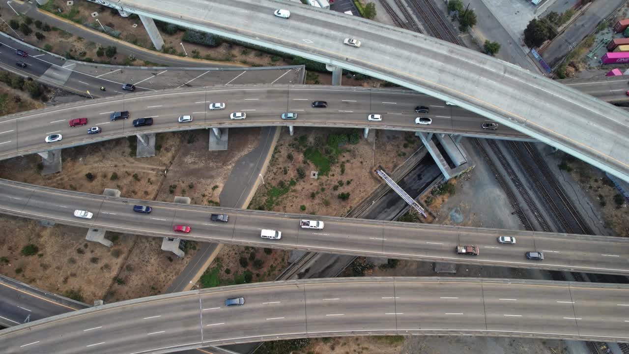 奥克兰迷宫高速公路交易所视频素材