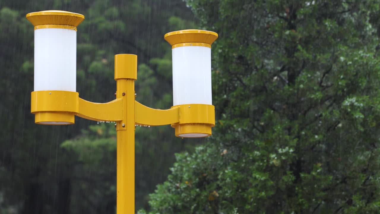 秋天的小雨视频素材