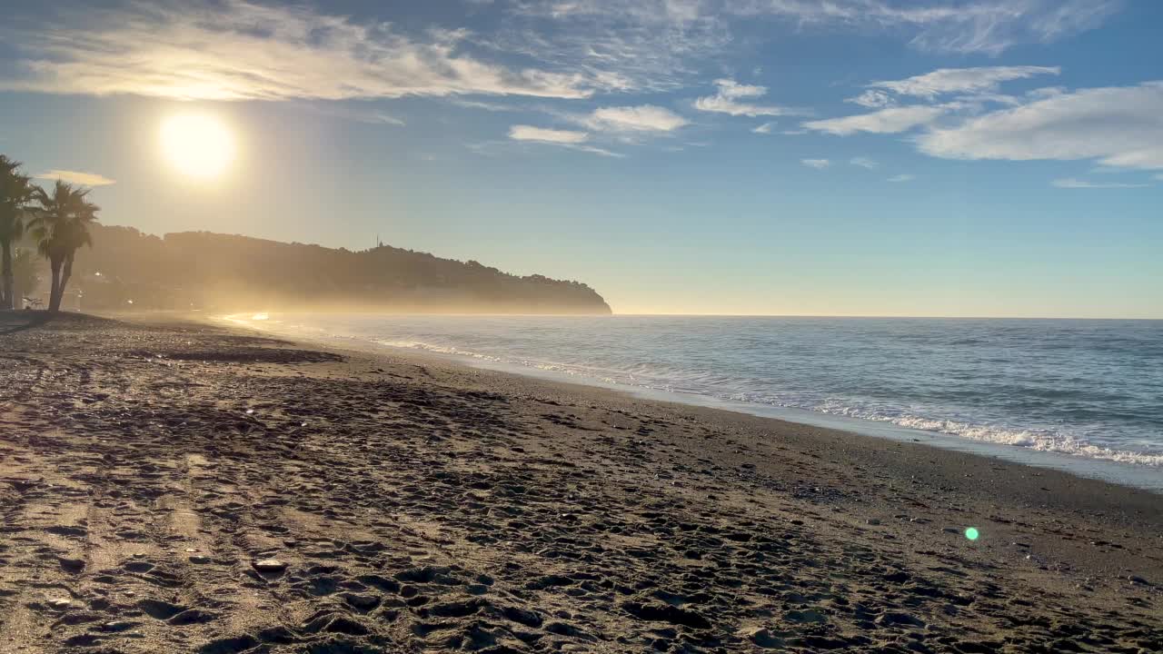 海滩上的日落视频素材