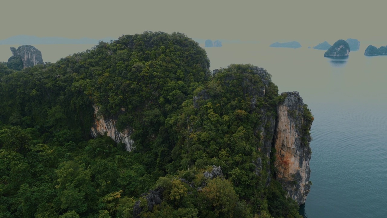 泰国热带岛屿景观。暑假之旅视频素材