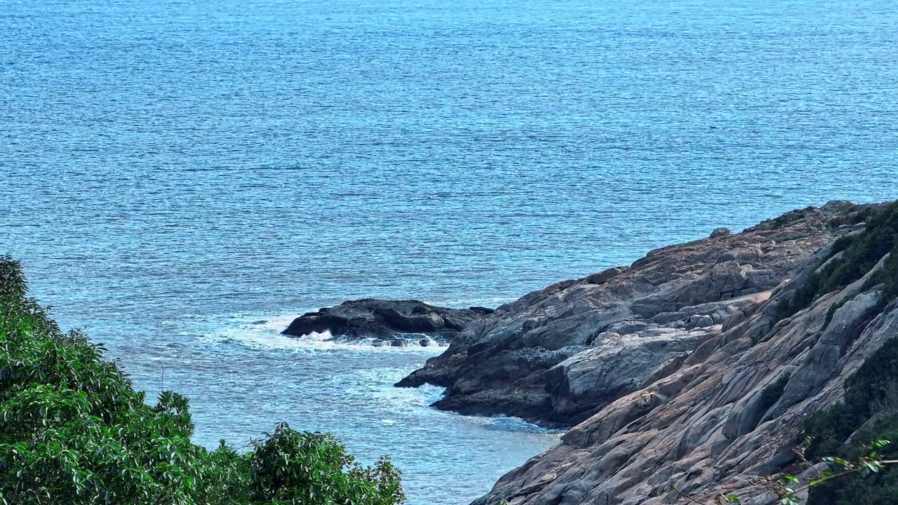 舟山群岛美丽的海和山视频素材