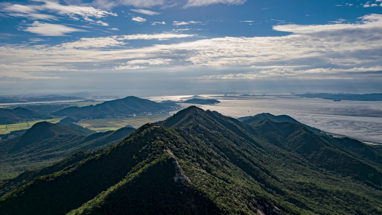 马尼山-海景/江华郡，仁川，韩国视频素材