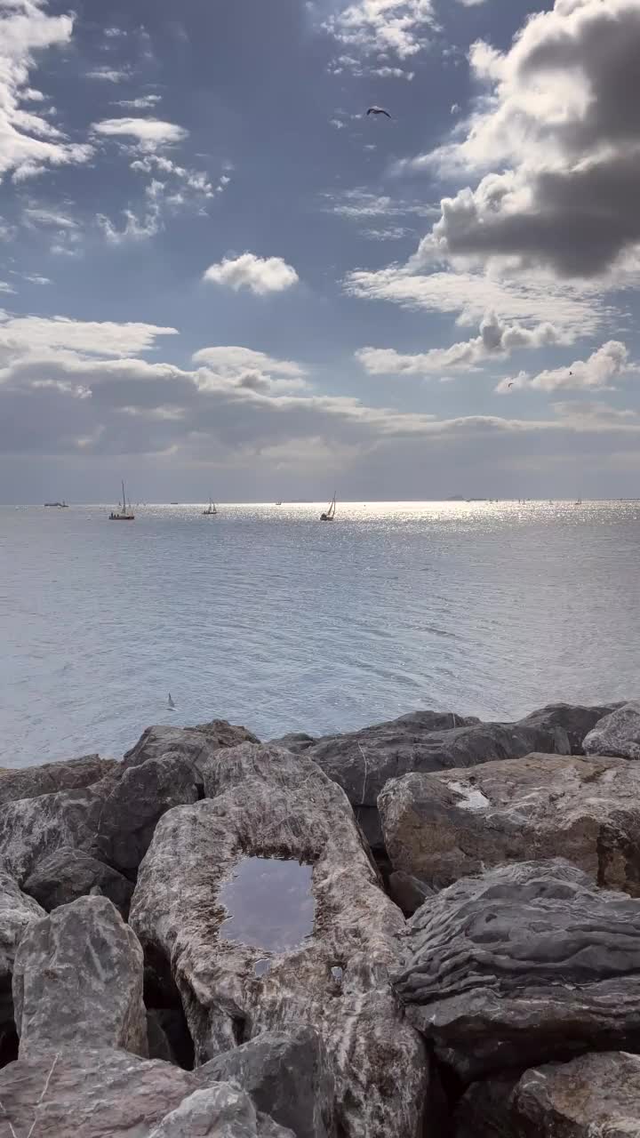 秋天马尔马拉的海景视频素材