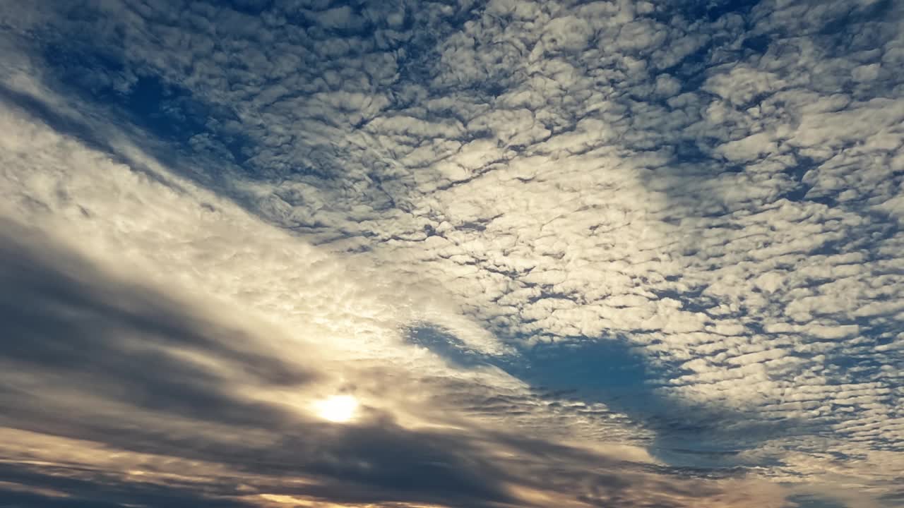 乌云背后的太阳视频素材