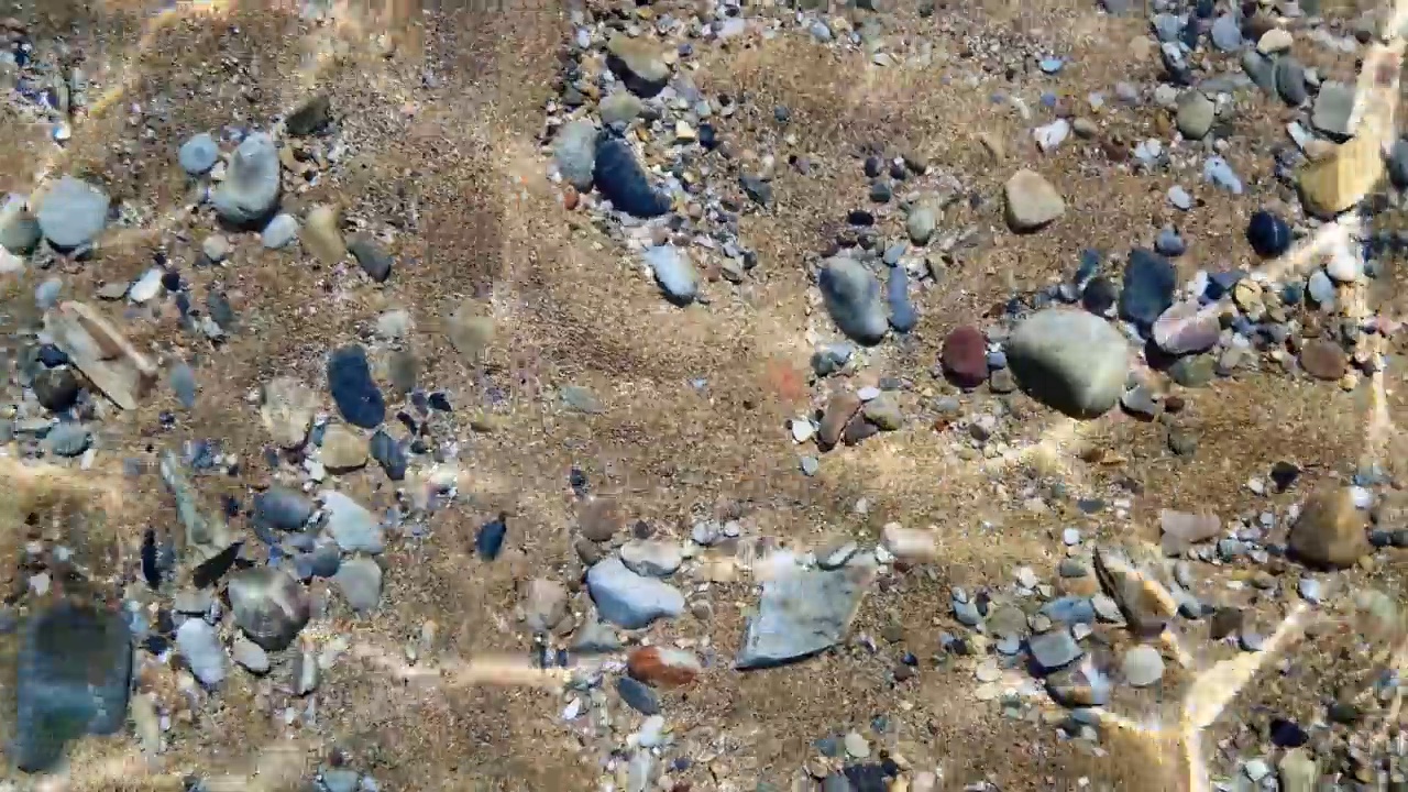 海底有沙子和石头视频下载