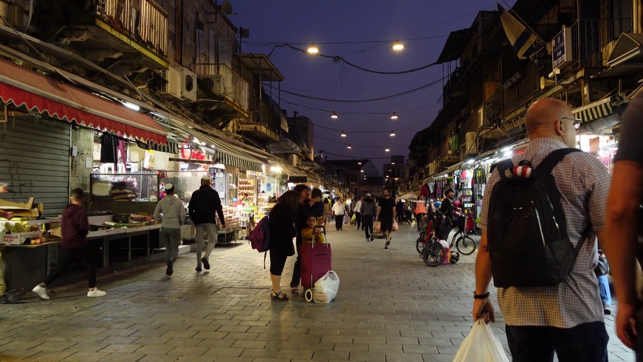 耶路撒冷的Mahane Yehuda市场视频素材