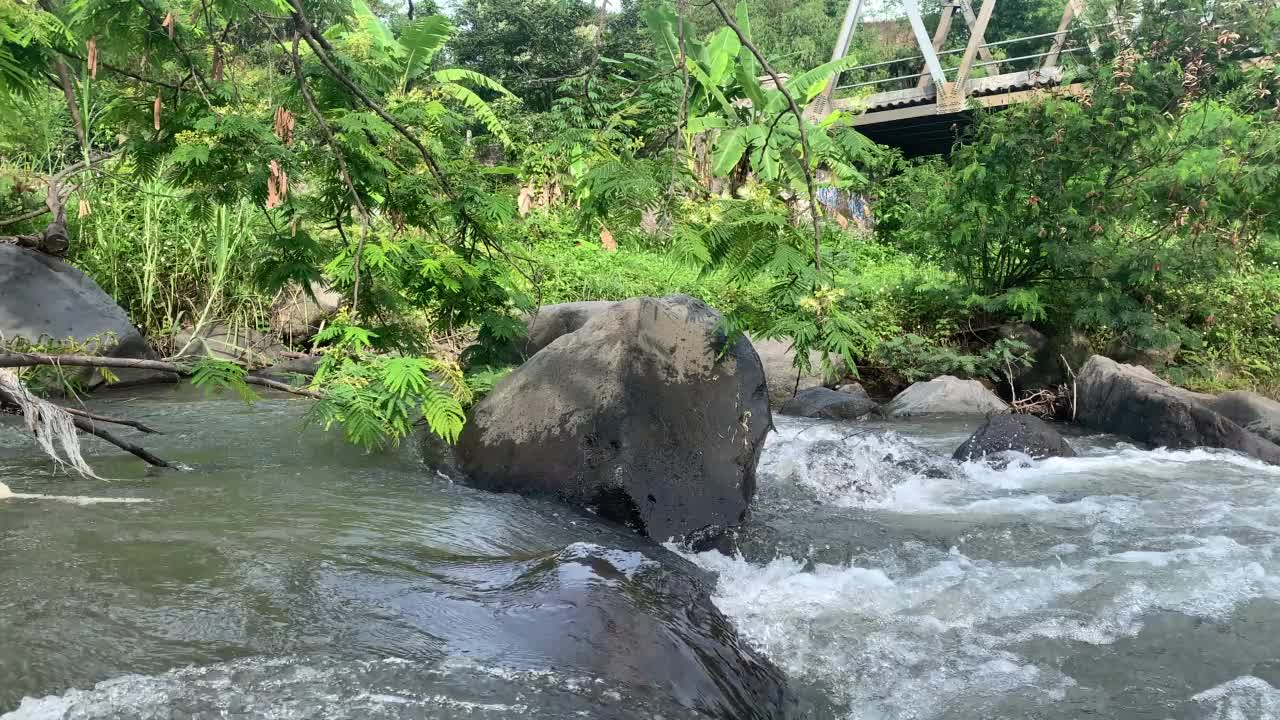 河流量视频素材