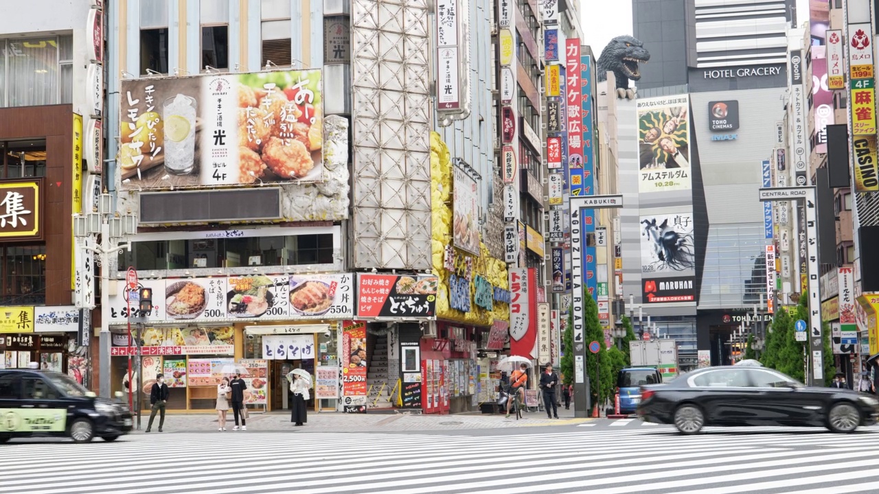 日本东京的歌舞伎町。视频素材