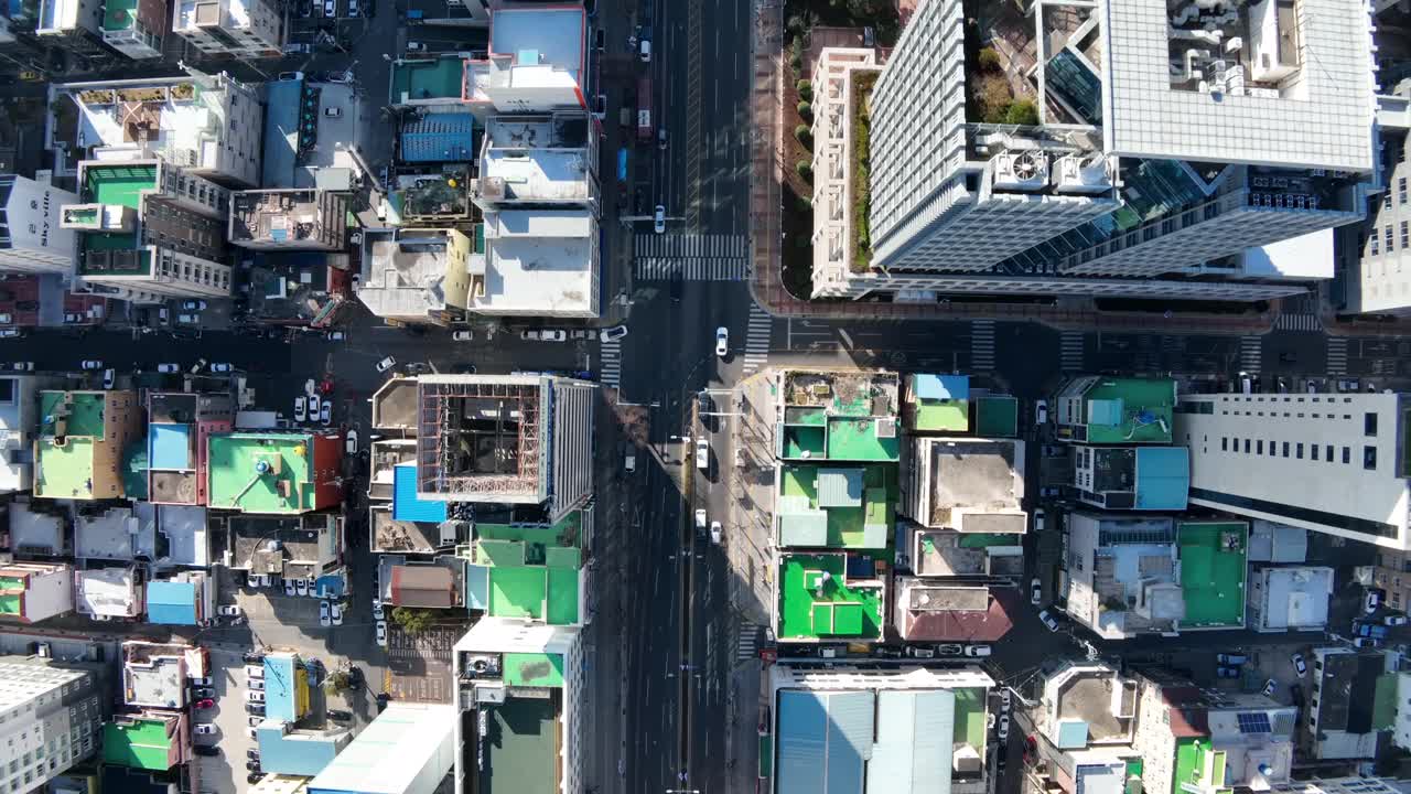 韩国蔚山南区蔚山市政厅附近的城市景观视频素材