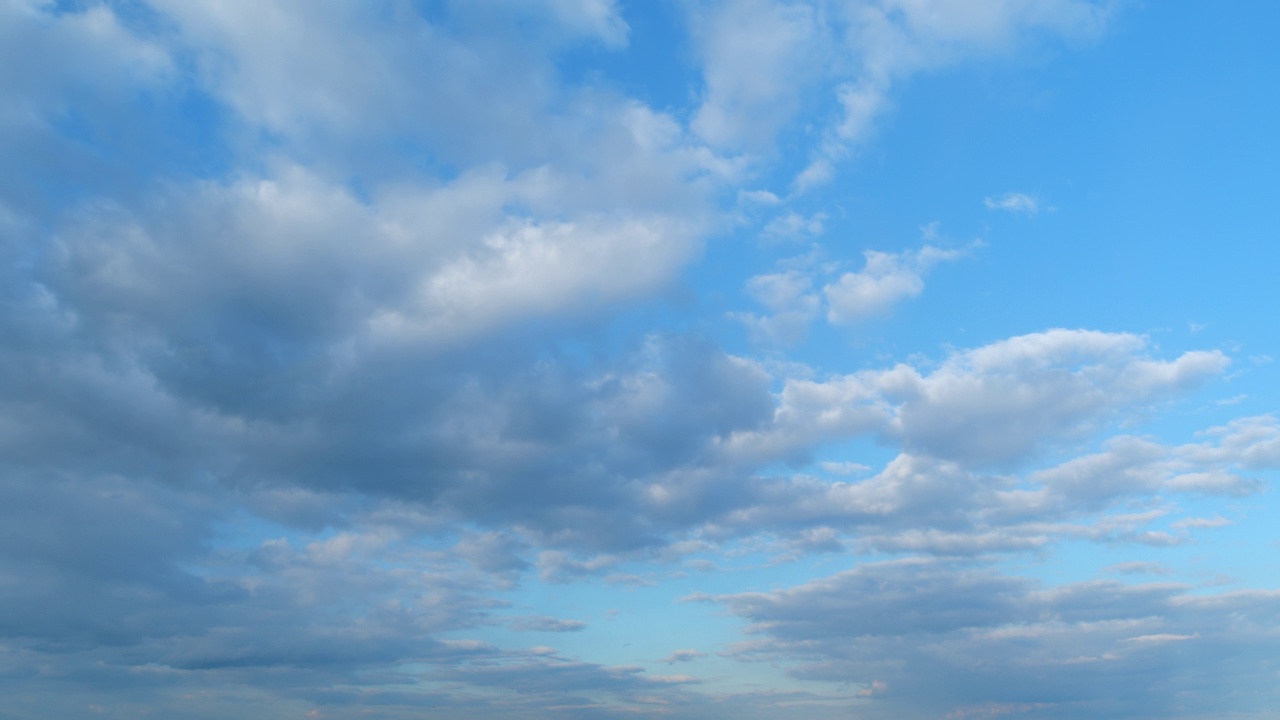 戏剧性的cloudscape背景。自然天气蓝天。间隔拍摄。视频素材