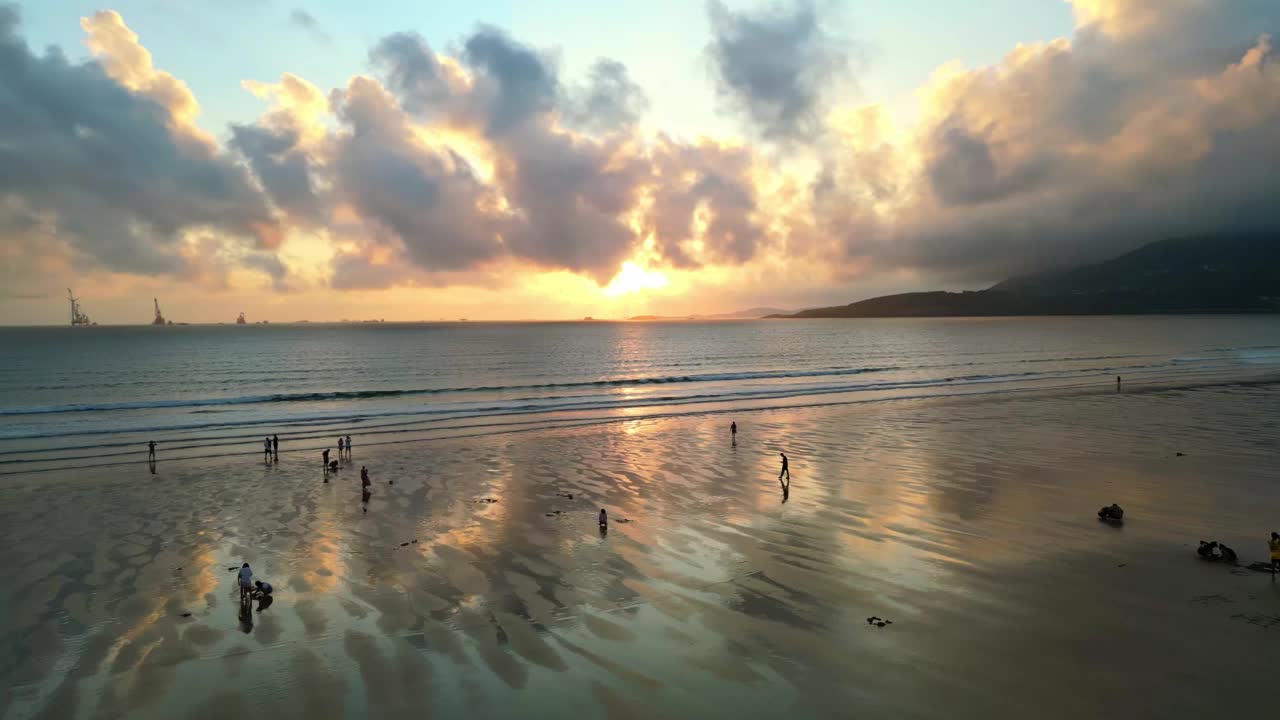 海边日出景象视频素材