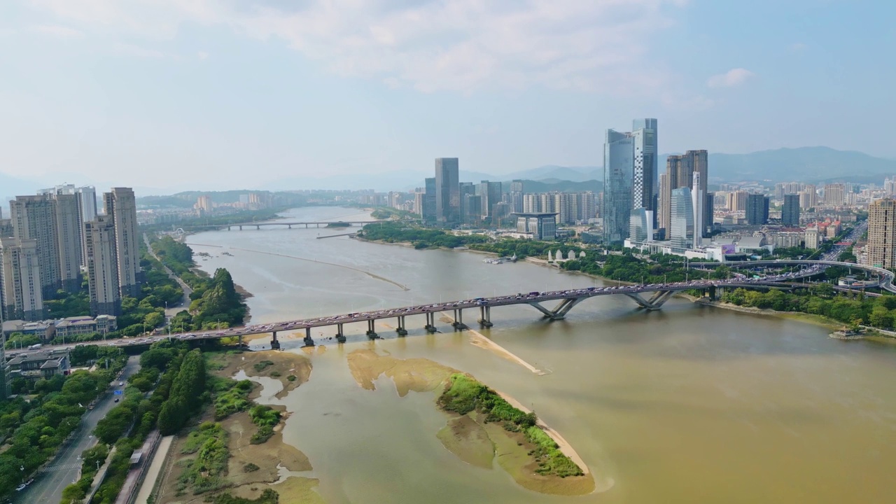 中国福州的城市景观视频素材