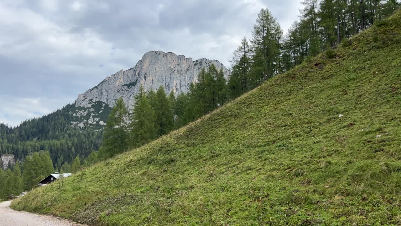 高沼地和上奥地利Wurzeralm上的Warscheneck山脉视频素材