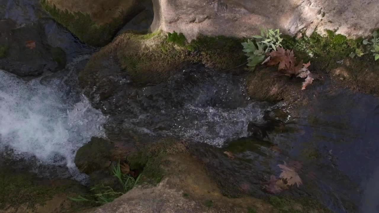 河水流过岩石视频素材