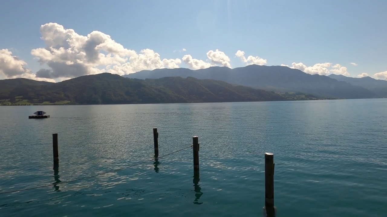 多瑙河的水在平静的风景视频素材