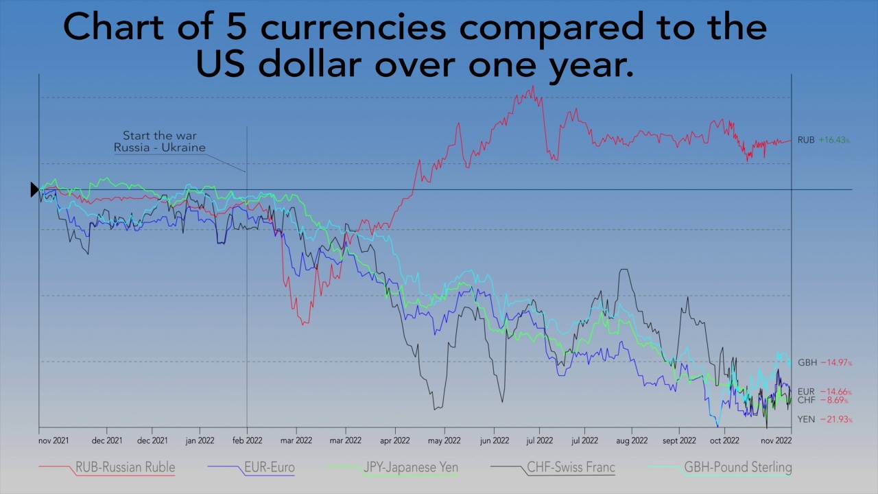 5种货币兑美元一年的对比图视频下载