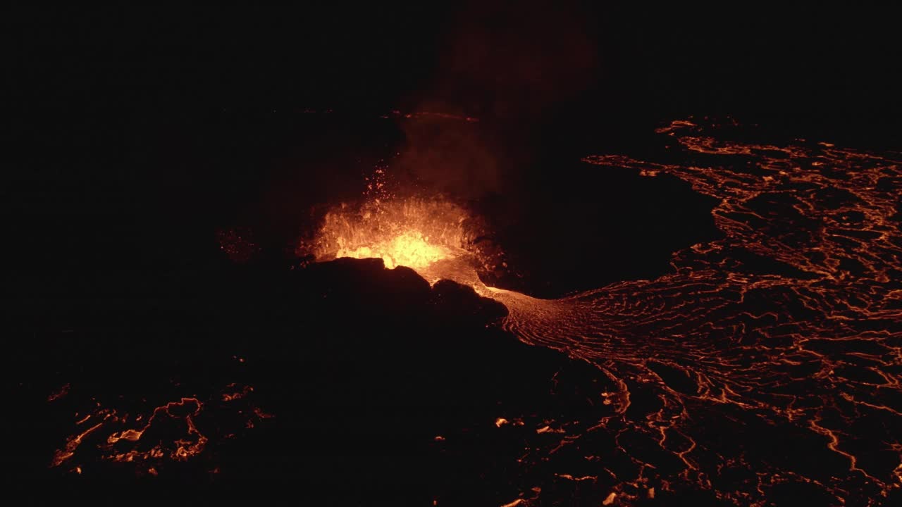 活跃的冰岛火山视频下载