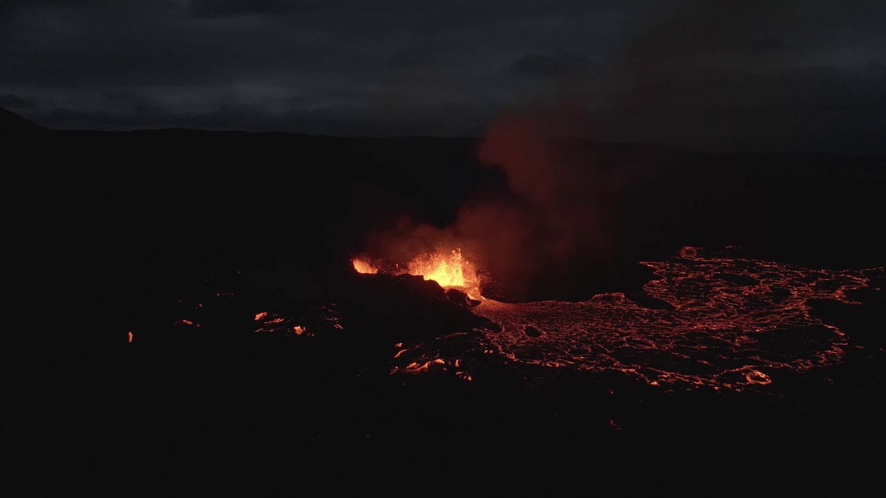 活跃的冰岛火山视频素材