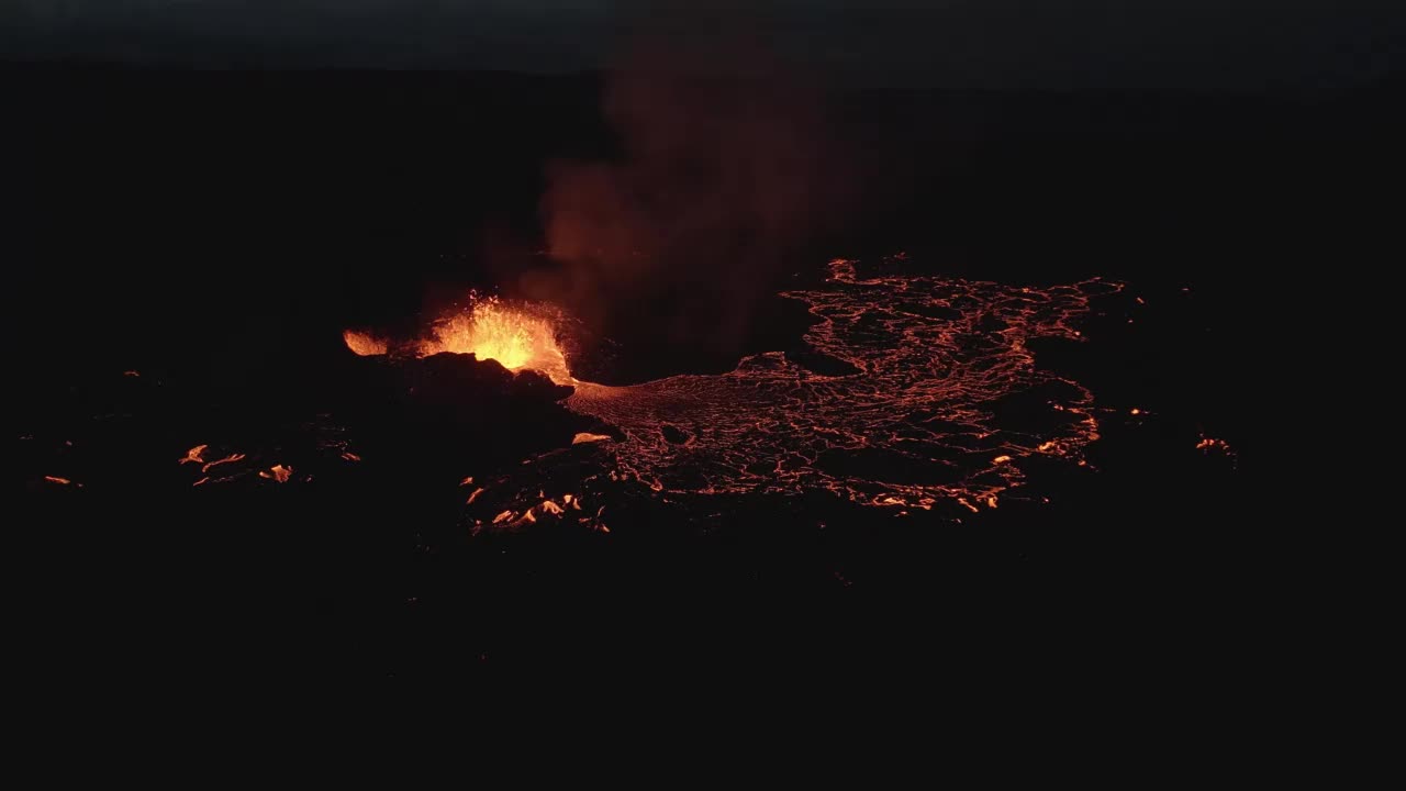 活跃的冰岛火山视频素材