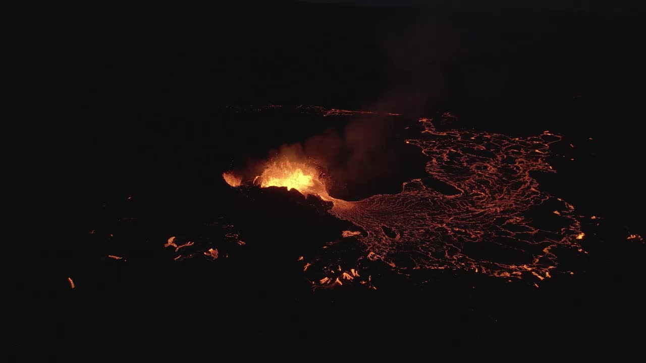 活跃的冰岛火山视频下载