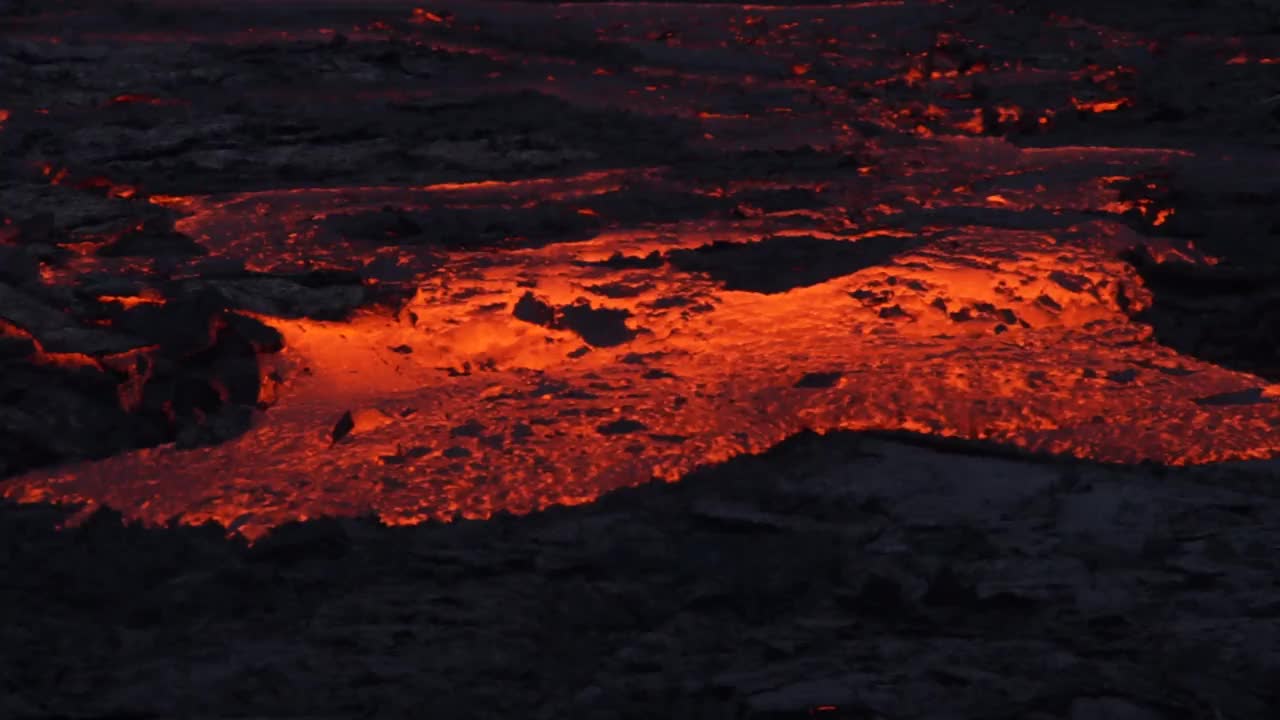 活跃的冰岛火山视频下载