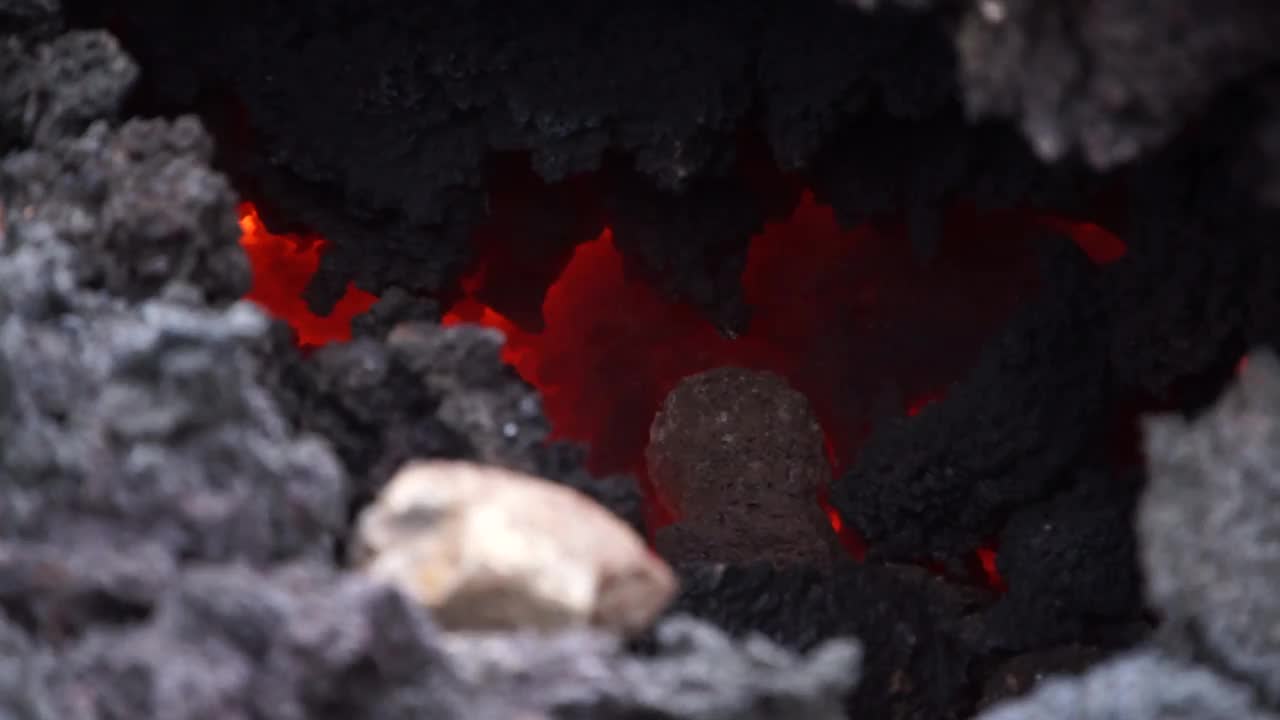 活跃的冰岛火山视频下载