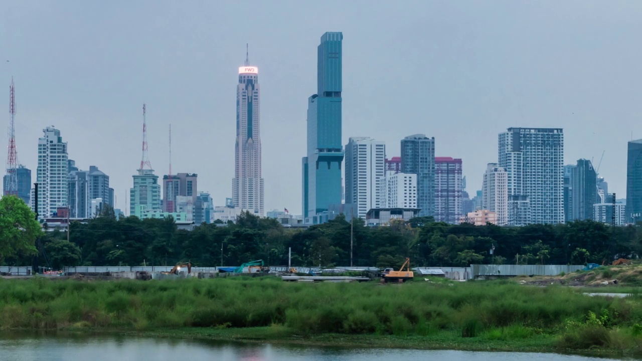 曼谷的夜景视频下载