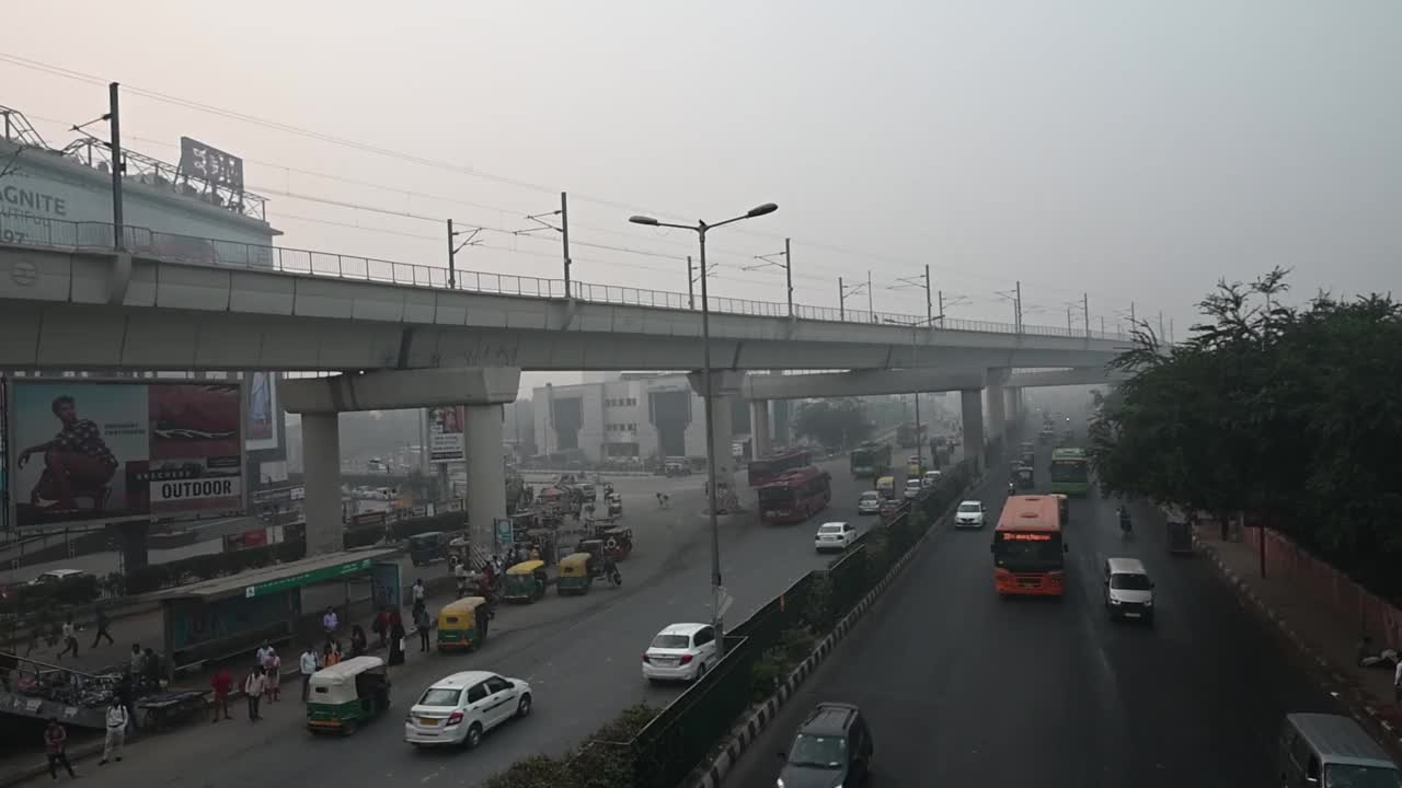 首都的空气污染与交通视频下载