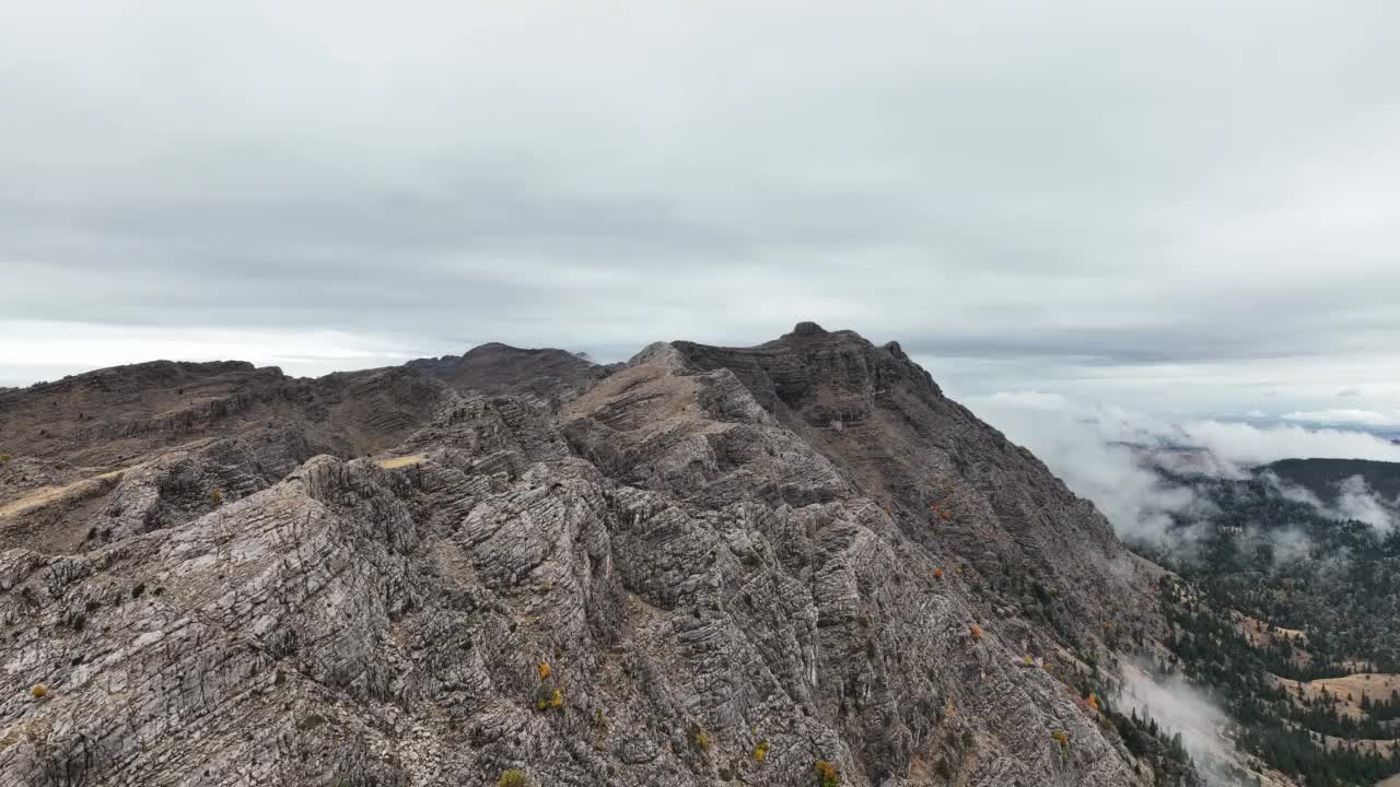 多雾的山视频素材