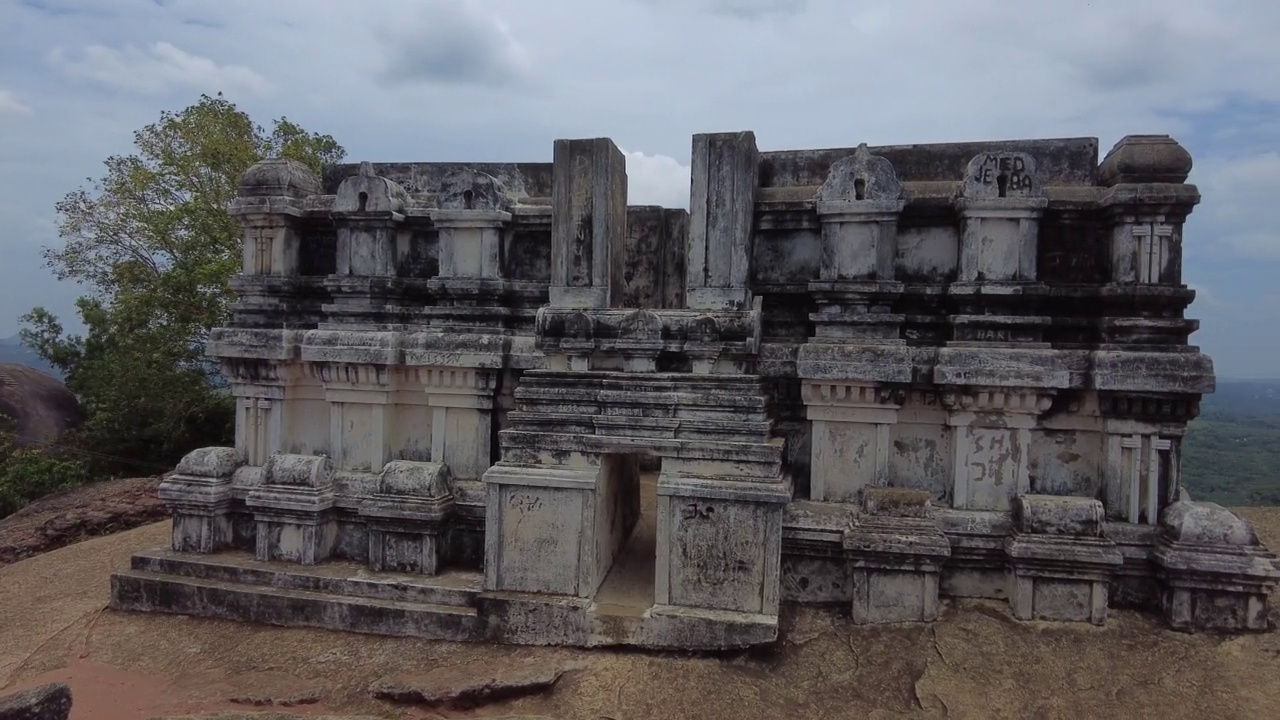 塔米尔纳德邦Kanyakumari地区的Chitharal Jain纪念碑和Bhagavati寺庙视频素材