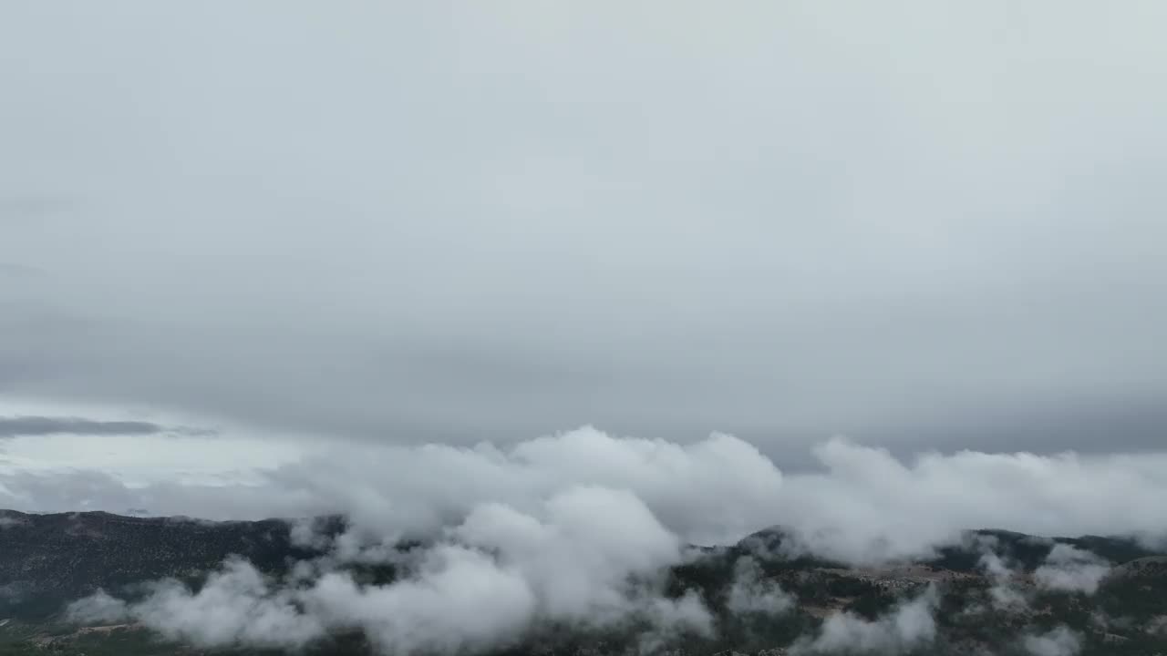 森林和雾山视频素材