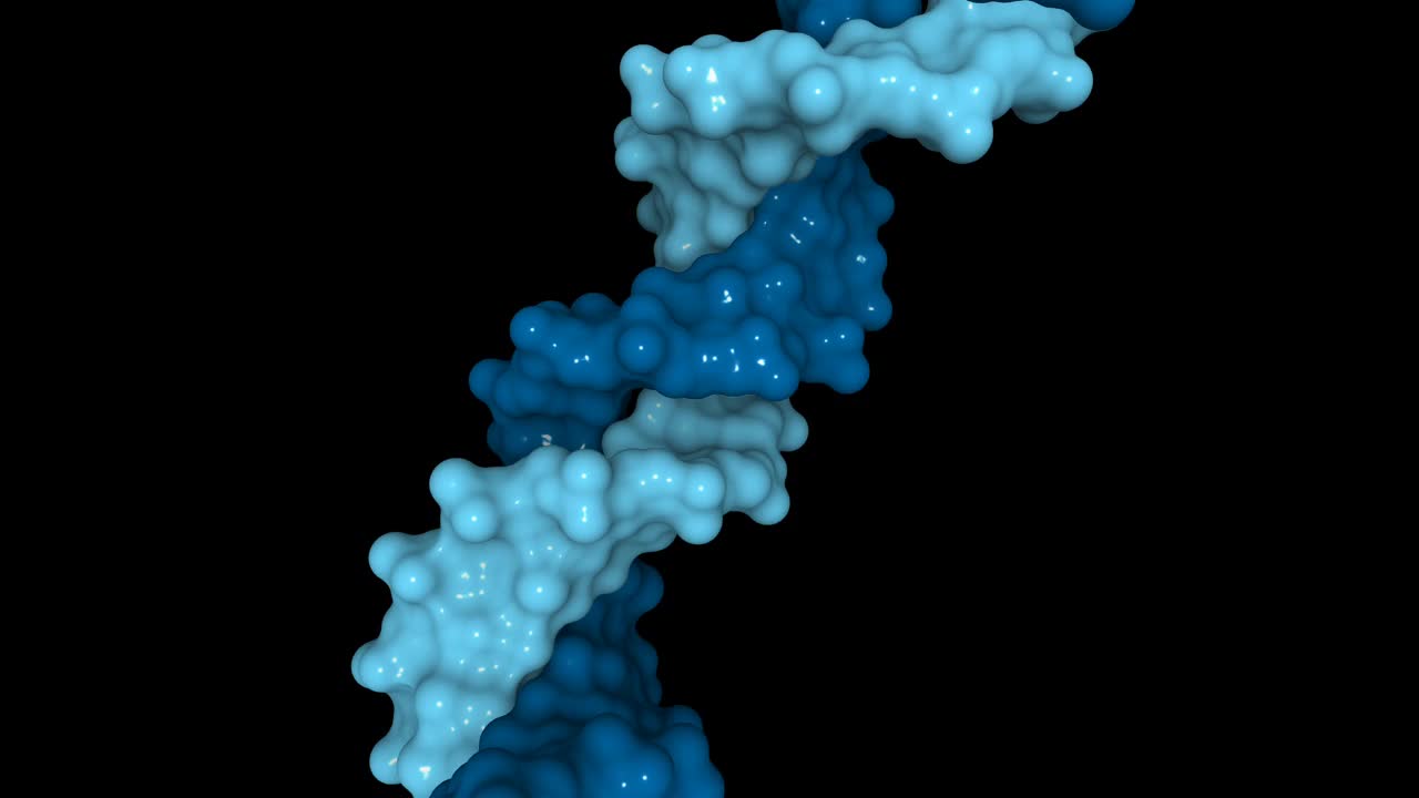 人类DNA的三维结构视频素材