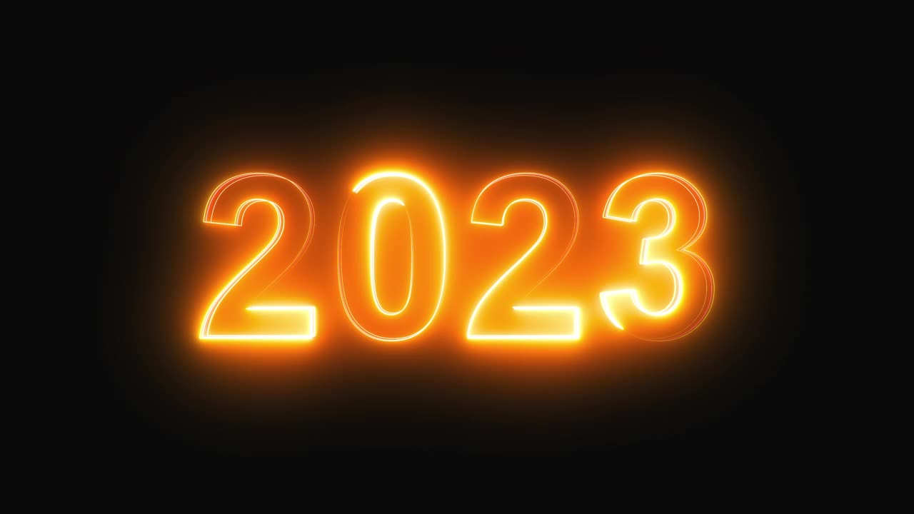 2023霓虹灯文字视频素材