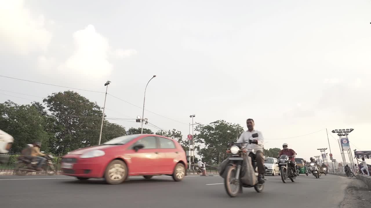 道路间隔拍摄视频素材