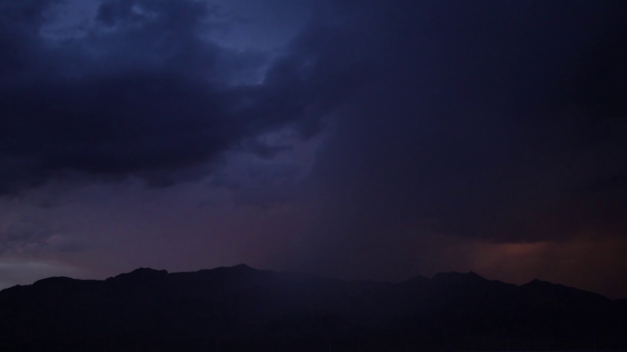 黑暗穆迪暴风雨日落视频素材