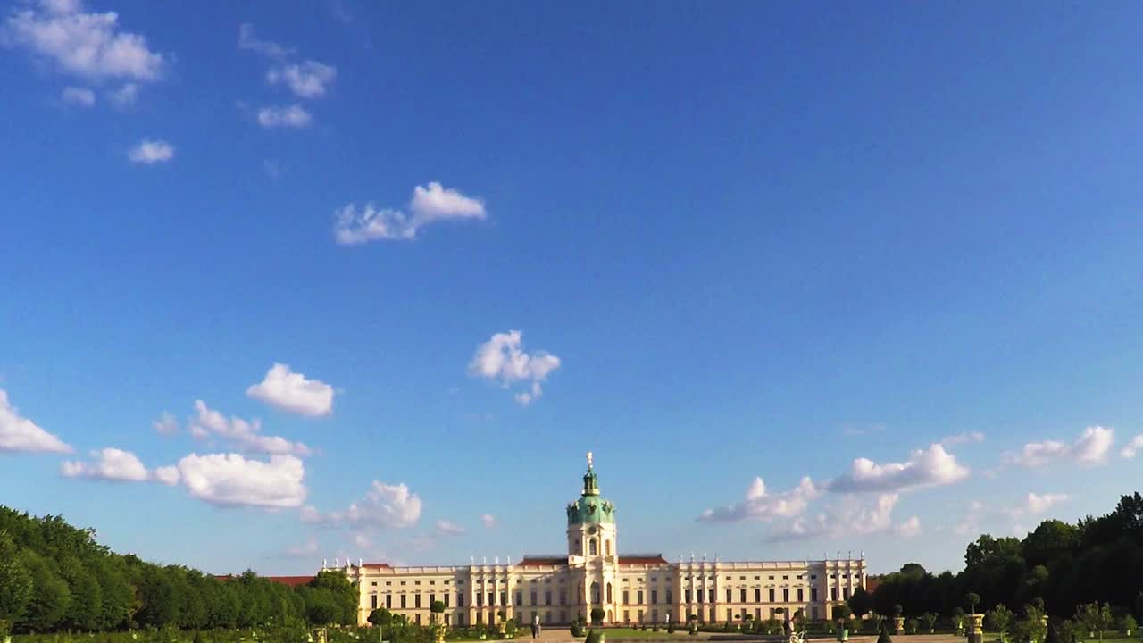 Charlottenburg宫。Schloss Charlottenburg。柏林。德国。视频素材